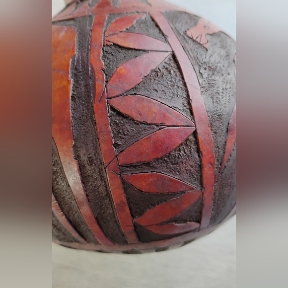 Vintage Maasai Hand Carved Gourd Giraffe Home Decor Kenya - Picture 10 of 13